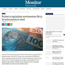Fuses e aquisies movimentam R$ 51 bi entre janeiro e abril